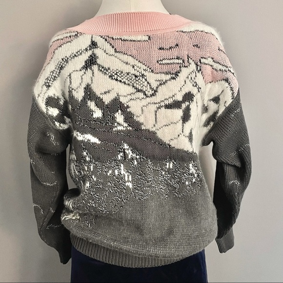 Vintage Sweaters - Vintage Angora Slouchy Apres Ski Batwing Sweater S